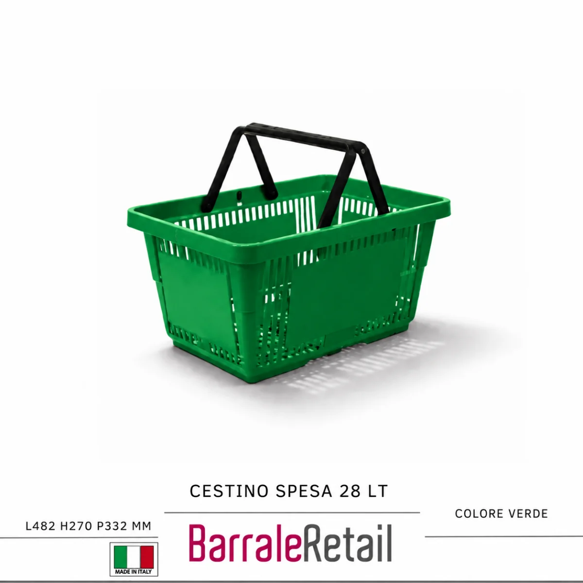 Cesto Spesa con Doppio Manico 28 L - immagine 6