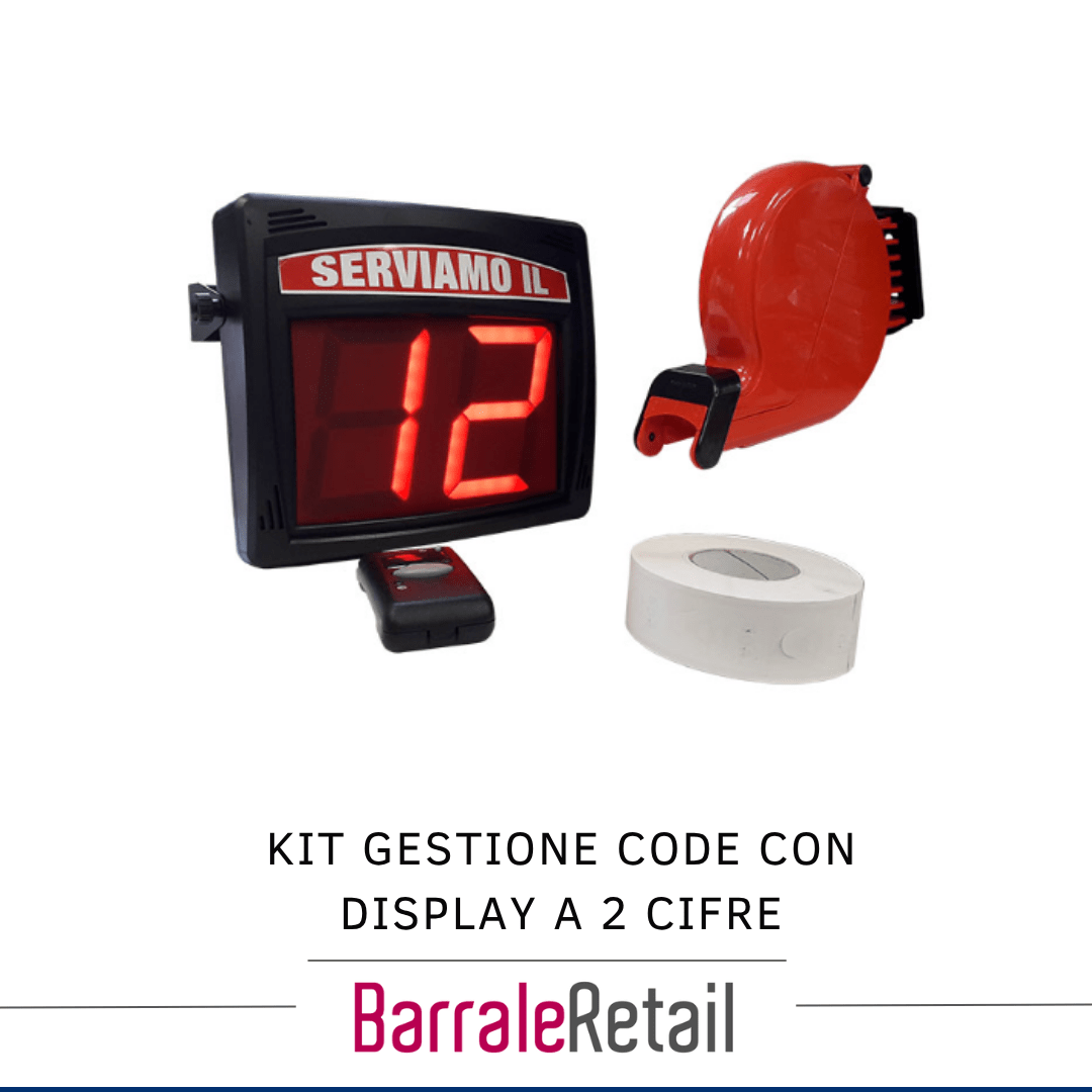 Kit Kit Gestione Code con Display a 2 Cifre - immagine 1