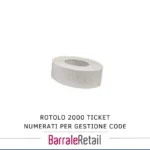Rotolo 2000 Ticket Numerati per Gestione Code