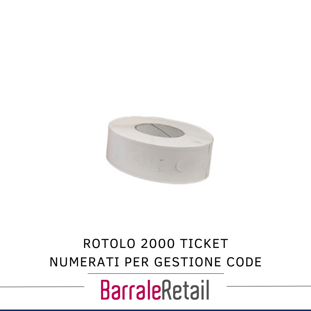 Rotolo Rotolo 2000 Ticket Numerati per Gestione Code - immagine 1