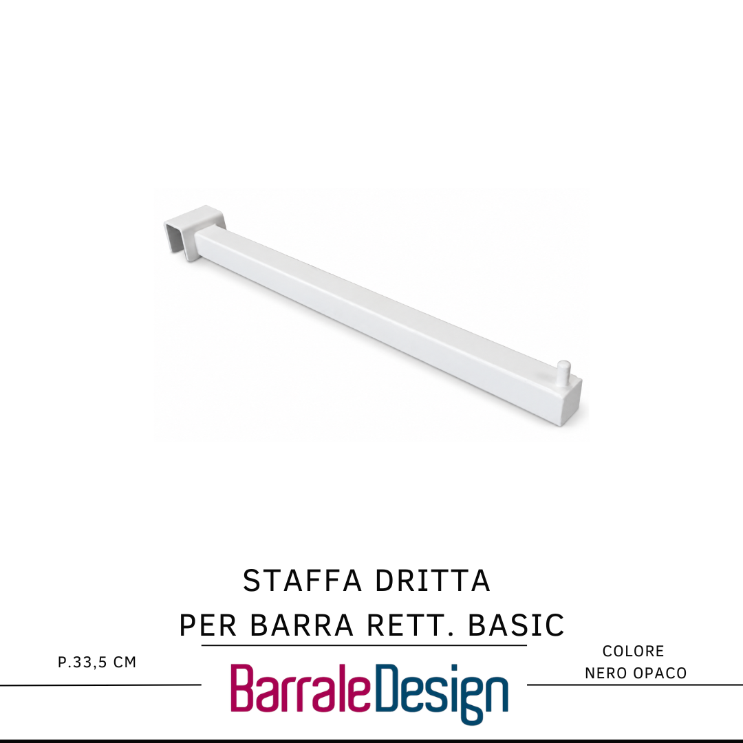 staffa dritta BASIC B Staffa Dritta per Barra Rett. Basic - immagine 1