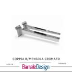 Coppia Reggimensola Cromata P.30 cm