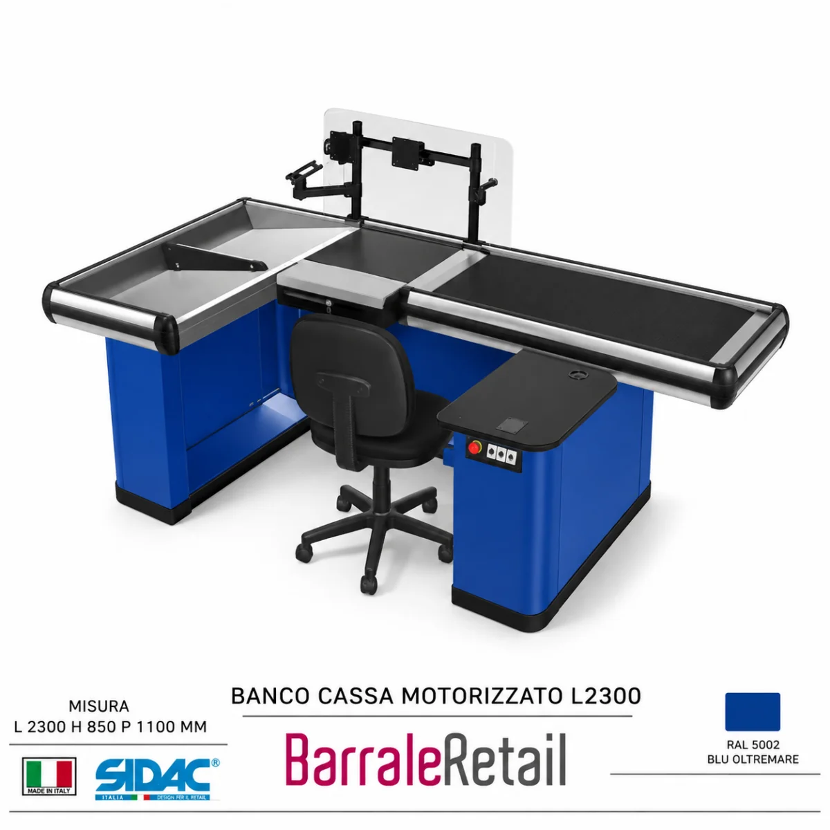 Banco Cassa Motorizzato Vasca Larga L2300 - immagine 10