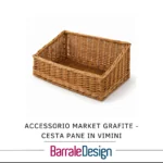 Accessorio Market Grafite - CESTA PANE IN VIMINI