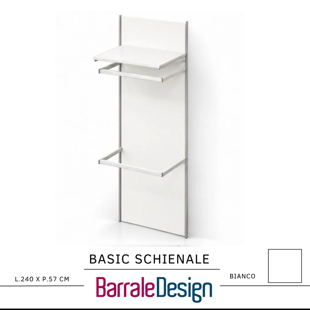 BASIC SCHIENALE – Sistema espositivo modulare a pannelli per arredo negozio - immagine 6