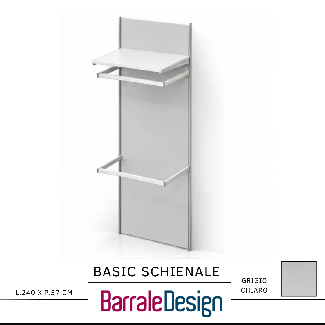 BASIC SCHIENALE – Sistema espositivo modulare a pannelli per arredo negozio - immagine 8