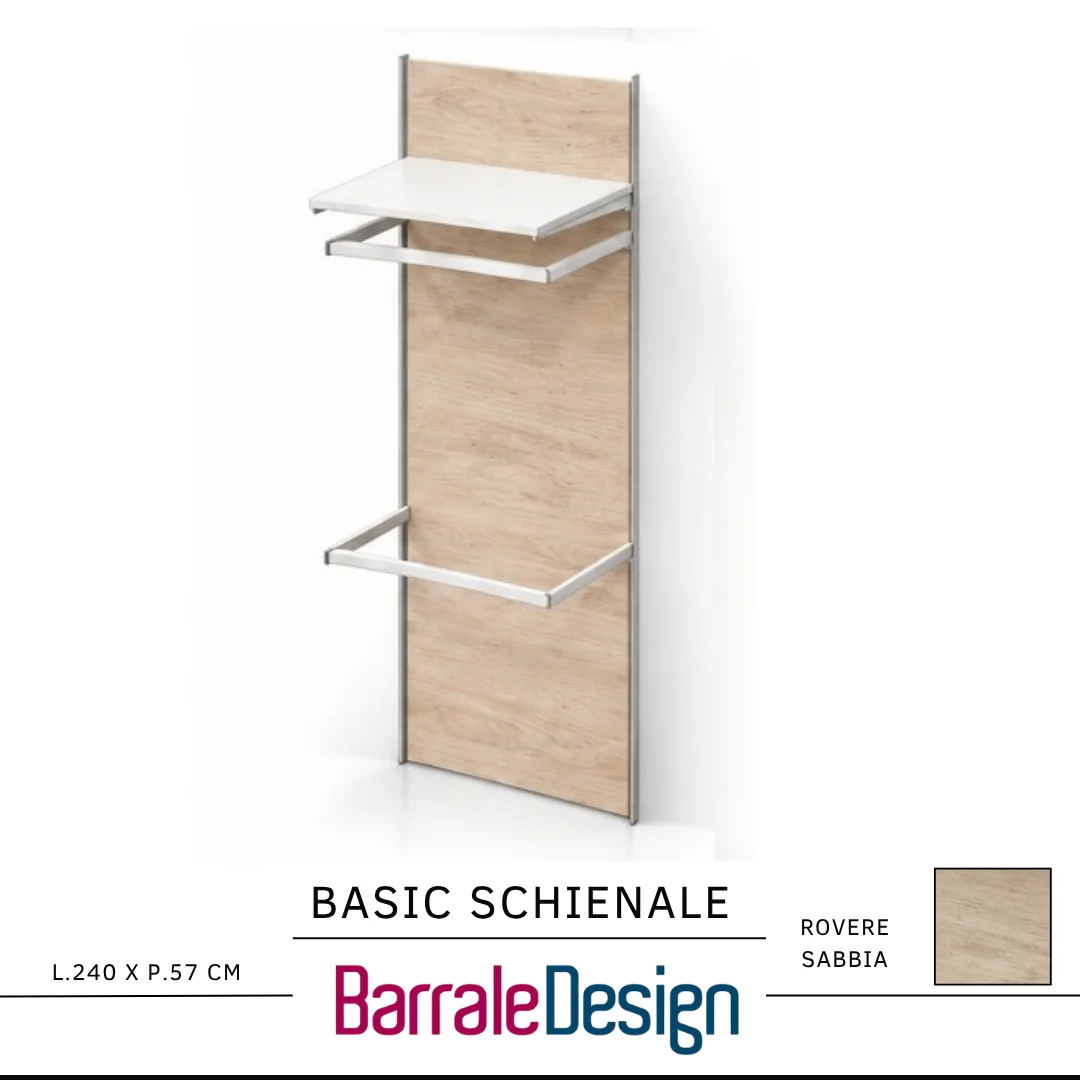 BASIC SCHIENALE – Sistema espositivo modulare a pannelli per arredo negozio - immagine 10