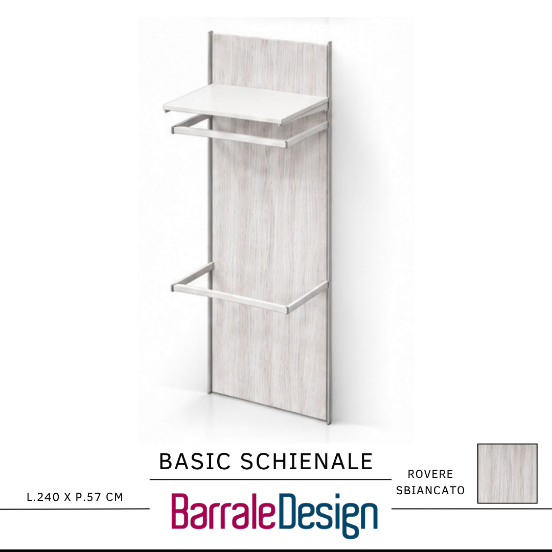 basic schienale 60 (7) BASIC SCHIENALE – Sistema espositivo modulare a pannelli per arredo negozio - immagine 1
