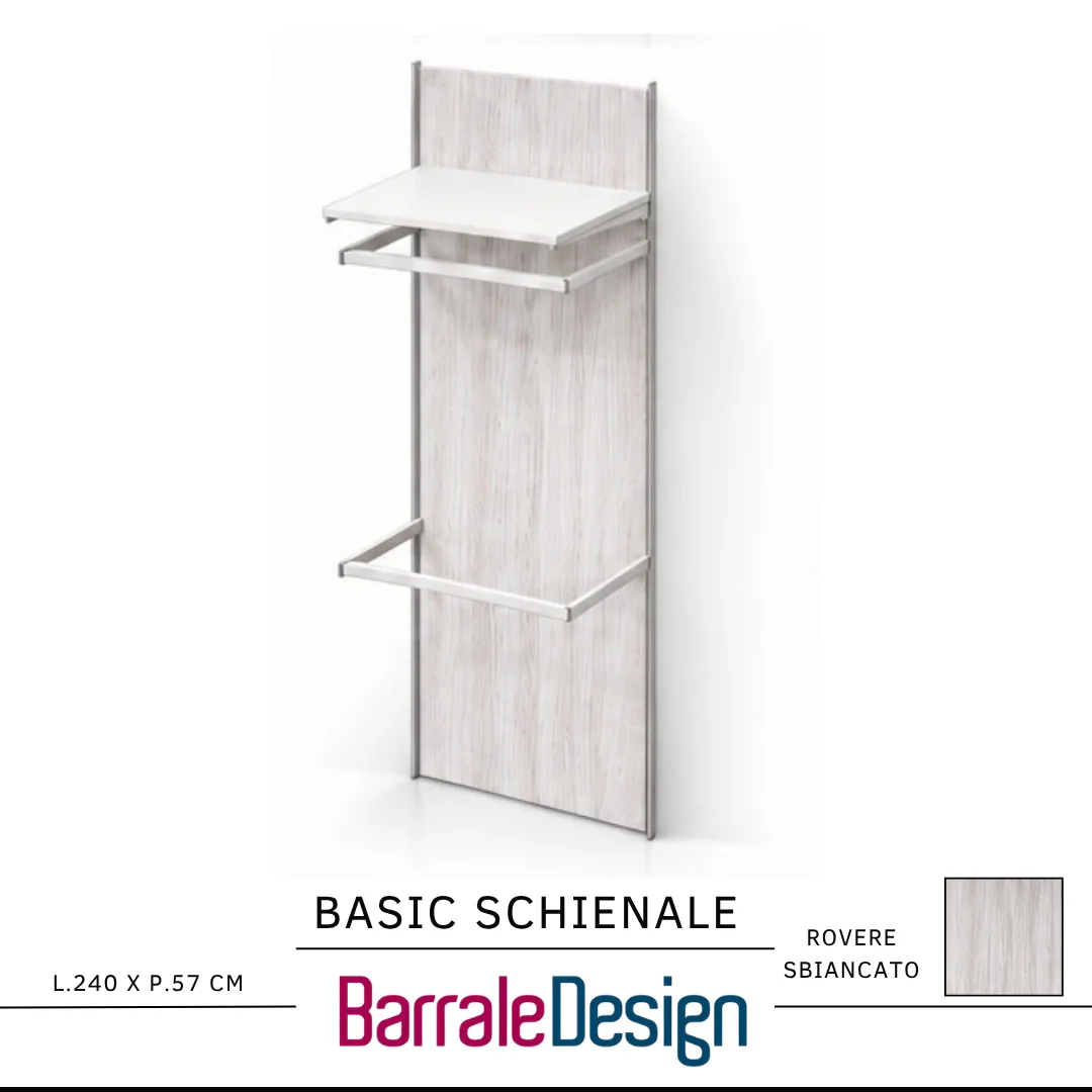 BASIC SCHIENALE – Sistema espositivo modulare a pannelli per arredo negozio - immagine 3