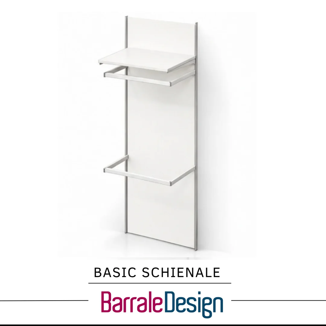 BASIC SCHIENALE – Sistema espositivo modulare a pannelli per arredo negozio - immagine 5