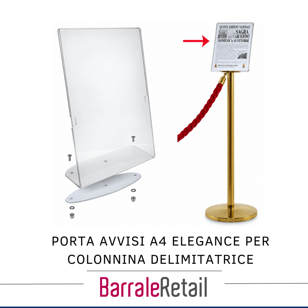 colonnina (10) Porta Avvisi A4 Elegance per Colonnina - immagine 1