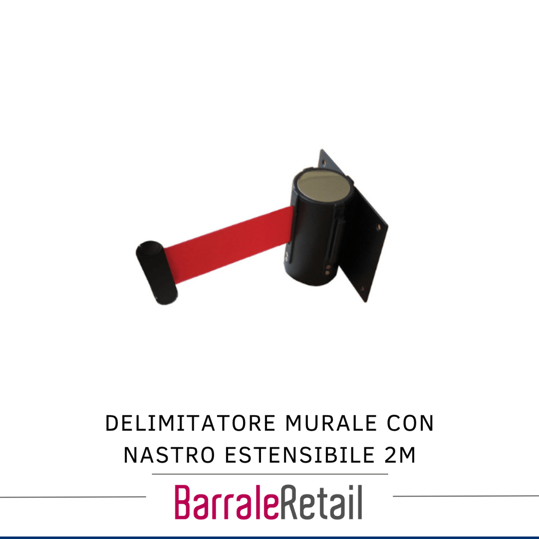 delimitatore Delimitatore Murale con Nastro Estensibile 2M - immagine 1