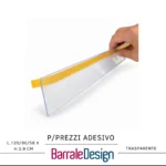 Porta Prezzi FRONTE Adesivo H3,9 SISTEMA DOGATO