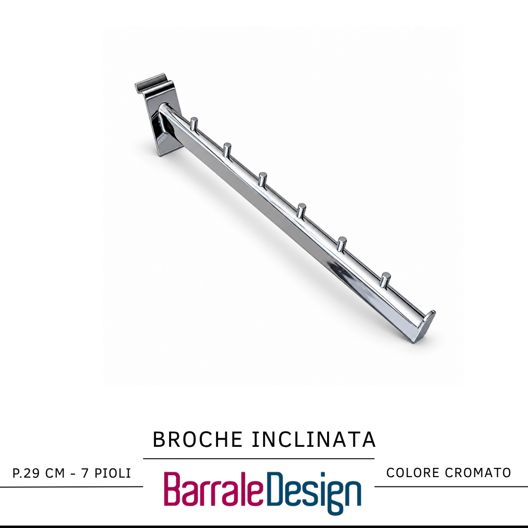 BROCHE INCLINATA IN FILO (2) Broche inclinata SISTEMA DOGATO a 7 pioli - immagine 1