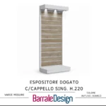 Espositore Dogato H220 con Cappello e Luci LED