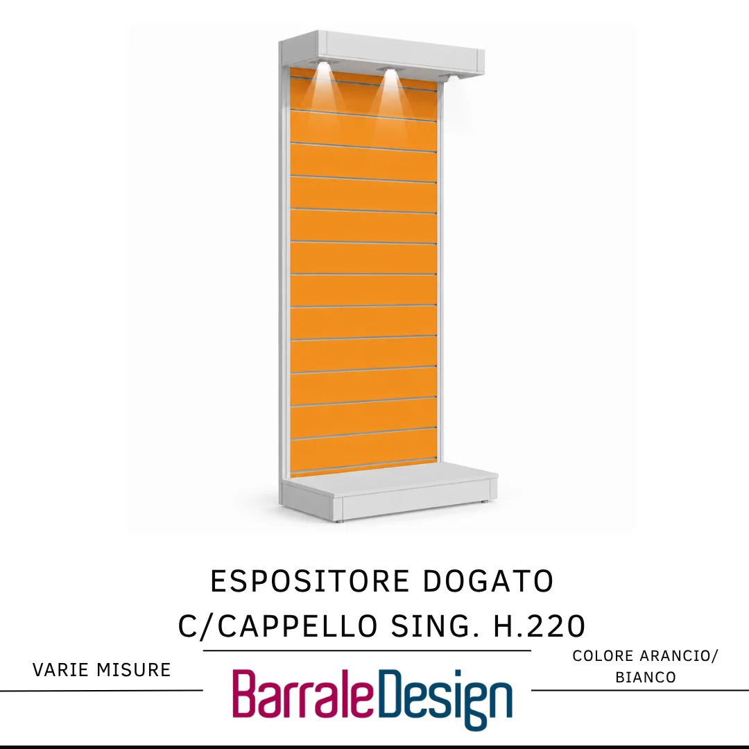 Espositore Dogato H220 con Cappello e Luci LED - immagine 8