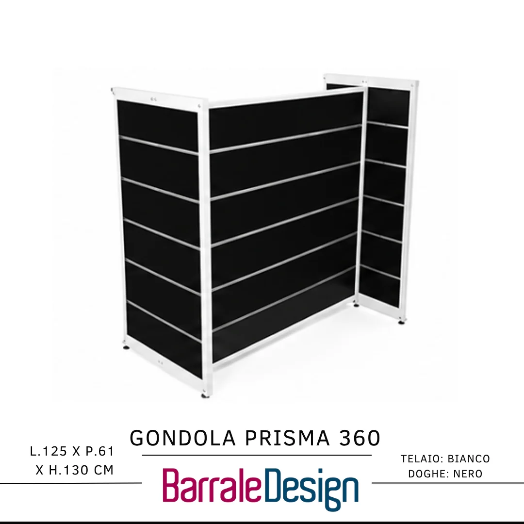 Gondola PRISMA 360 &ndash; Espositore Centrale Dogato a 4 Lati - immagine 11