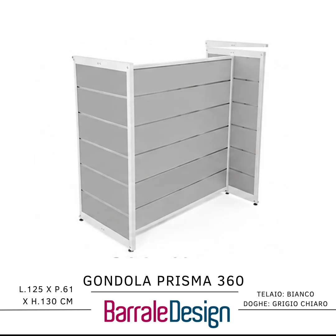 Gondola PRISMA 360 &ndash; Espositore Centrale Dogato a 4 Lati - immagine 10