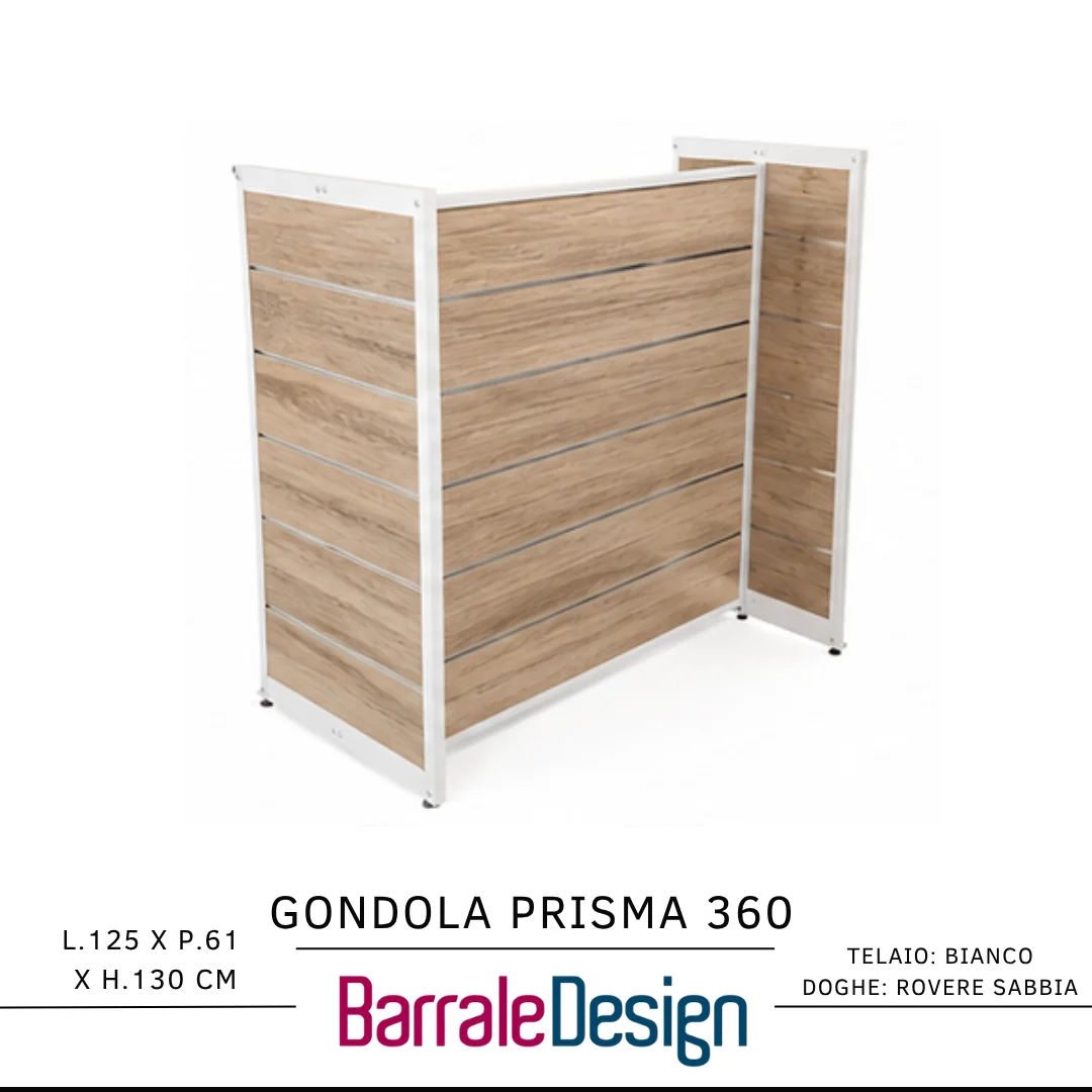 Gondola PRISMA 360 &ndash; Espositore Centrale Dogato a 4 Lati - immagine 2
