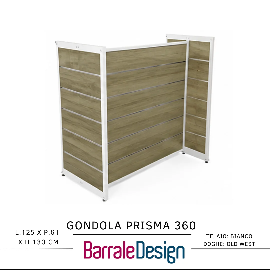 Gondola PRISMA 360 &ndash; Espositore Centrale Dogato a 4 Lati - immagine 4