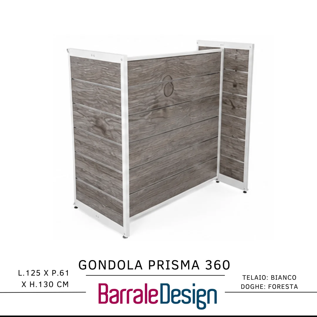 Gondola PRISMA 360 &ndash; Espositore Centrale Dogato a 4 Lati - immagine 6