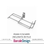 Piano Portascarpe Inclinato In Filo SISTEMA DOGATO
