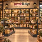 Arredo NEGOZIO PRODOTTI TIPICI – Serie Grafite MURALE LEGNO