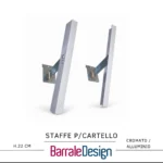 Staffe Porta Cartello SISTEMA DOGATO